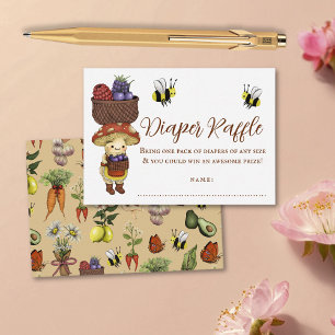 Schattige Kleine Spruit Baby Shower Luier Raffle Informatiekaartje