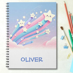 Schattige Kleine Sshooting Stars met Sporen Notitieboek