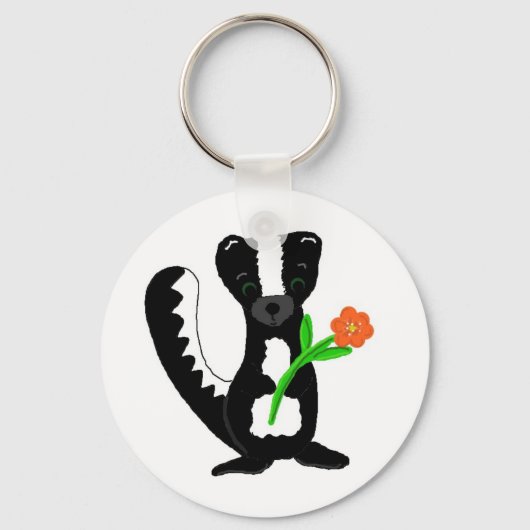 Schattige Kleine Stinkdier Sleutelhanger (Voorkant)