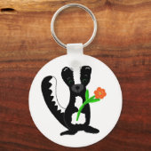 Schattige Kleine Stinkdier Sleutelhanger (Voorkant)