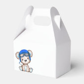 Schattige kleine teddybeer Baby shower Bedankdoosjes (Achterkant)