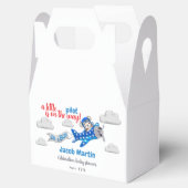 Schattige kleine teddybeer Baby shower Bedankdoosjes (Geopend)