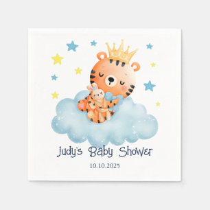 Schattige Kleine Tijger Baby Shower Servet