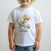 Schattige Kleine Trex Speelt Voetbal