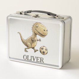 Schattige Kleine Trex Speelt Voetbal Persoonlijk