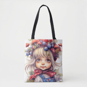 Schattige kleine tuinkabouter tote bag