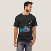 Schattige kleine vis t-shirt (Voorkant volledig)