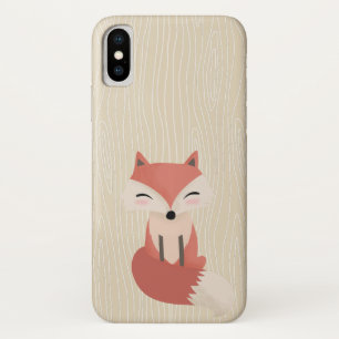 Schattige Kleine Vos Bosdier Houtnerf Case-Mate iPhone Case