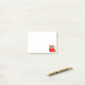 Schattige Kleine Vos Notities Post-it® Notes (Op bureau)