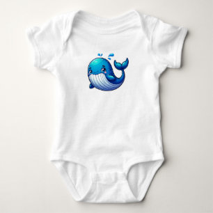 Schattige kleine walvis romper