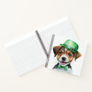 SCHATTIGE KLEINE WATERVERF FLUFFY PUPPY DOG NOTITIEBOEK