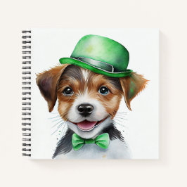 SCHATTIGE KLEINE WATERVERF FLUFFY PUPPY DOG NOTITIEBOEK