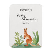 Schattige Kleine Waterverf Kangoeroe Baby shower g Magneet (Verticaal)