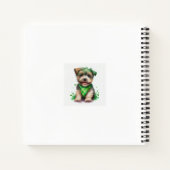 SCHATTIGE KLEINE WATERVERF YORKSHIRE TERRIER NOTITIEBOEK (Achterkant)