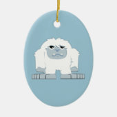 Schattige kleine Yeti Keramisch Ornament (Voorkant)