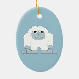 Schattige kleine Yeti Keramisch Ornament