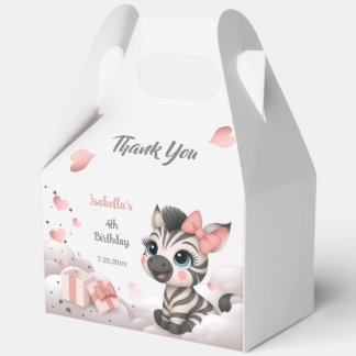 Schattige kleine zebra bedankdoosjes
