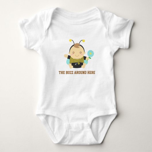 Schattige Kleine Zoem, Hommel Baby Romper (Voorkant)