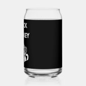 Schattige Kleine Zwarte Aap Blikvorm Glas (Links)
