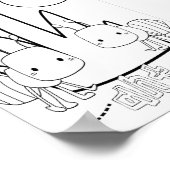 Schattige Kleur Bugs Mieren Poster (Hoek)