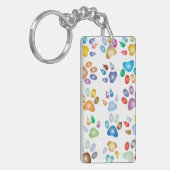 Schattige kleurenafdrukken, speciaal aangepast sleutelhanger (Voorkant Links)