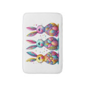 Schattige, kleurrijk 3 paashaas badmat (Voorkant Verticaal)