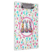 Schattige, kleurrijk 3 paashaas klembord (Rechts)