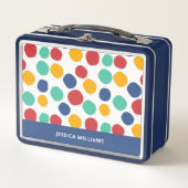 Schattige Kleurrijk Abstract Polka Dot Pattern (Voorkant)