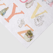 Schattige kleurrijk Beatrix Potter alfabet Tissuepapier (Detail)