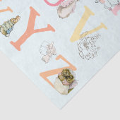 Schattige kleurrijk Beatrix Potter alfabet Tissuepapier (Detail)