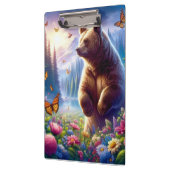 Schattige, kleurrijk beer & vlinders klembord (Links)