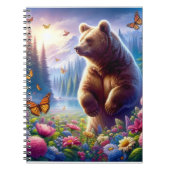 Schattige, kleurrijk beer & vlinders notitieboek (Voorkant)