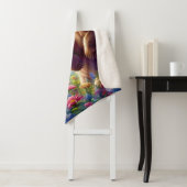 Schattige, kleurrijk beer & vlinders sherpa deken (In situ)