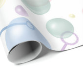 Schattige kleurrijk bellenpatroon cadeaupapier (Rol Hoek)