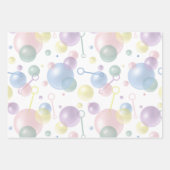 Schattige kleurrijk bellenpatroon inpakpapier vel (Voorkant 3)