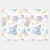 Schattige kleurrijk bellenpatroon inpakpapier vel (Voorkant 2)