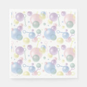 Schattige kleurrijk bellenpatroon servet (Voorkant)