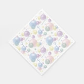 Schattige kleurrijk bellenpatroon servet (Hoek)