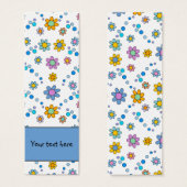 Schattige kleurrijk bloemontwerp Bladwijzer Mini Visitekaartjes (Voorkant /achterkant)