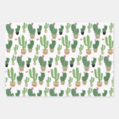 Schattige Kleurrijk Cactus Pattern Inpakpapier Vel (Voorkant 2)