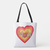 Schattige kleurrijk cadeau voor mama | Moederdag Tote Bag (Achterkant)