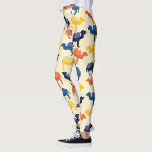 Schattige kleurrijk Cartoon kamelen patroon Leggings (Links)