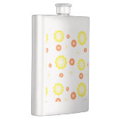 Schattige kleurrijk Daisy bloemenpatroon Flacon (Rechts)