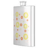 Schattige kleurrijk Daisy bloemenpatroon Flacon (Links)