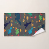 Schattige kleurrijk dinosauruspatroon bad handdoek (Handdoek)