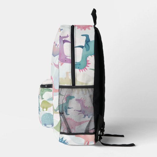 Schattige kleurrijk dinosauruspatroon bedrukte rugzak (Rechts)