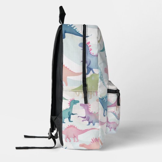 Schattige kleurrijk dinosauruspatroon bedrukte rugzak (Links)