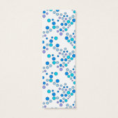 Schattige kleurrijk doodle dot design Bladwijzer Mini Visitekaartjes (Achterkant)