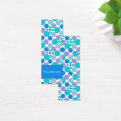 Schattige kleurrijk doodle dot design Bladwijzer Mini Visitekaartjes (Bureau)