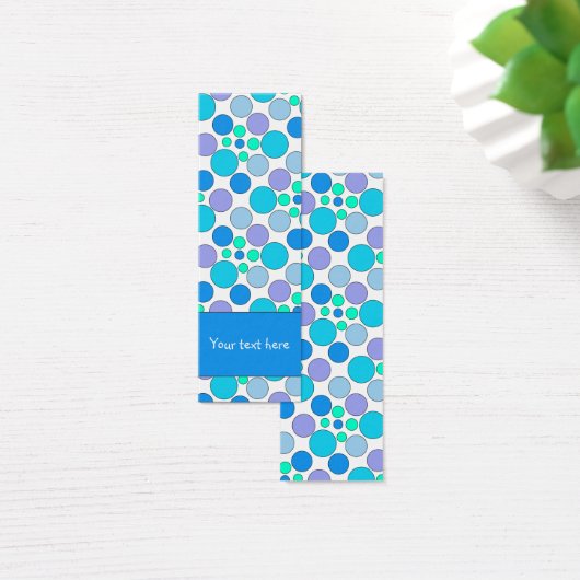 Schattige kleurrijk doodle dot design Bladwijzer Mini Visitekaartjes (Bureau)